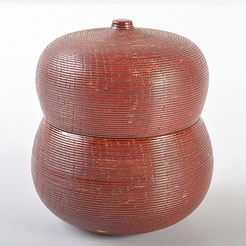 茶道具　越前塗　糸目　七宝蒔絵　瓢茶器　共箱　V　R6794