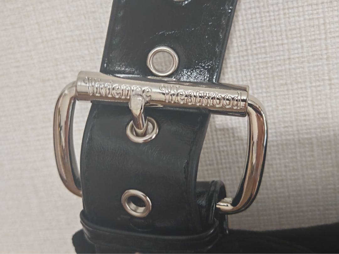 Vivienne Westwood ブラックスエードショルダーバッグボディバッグ