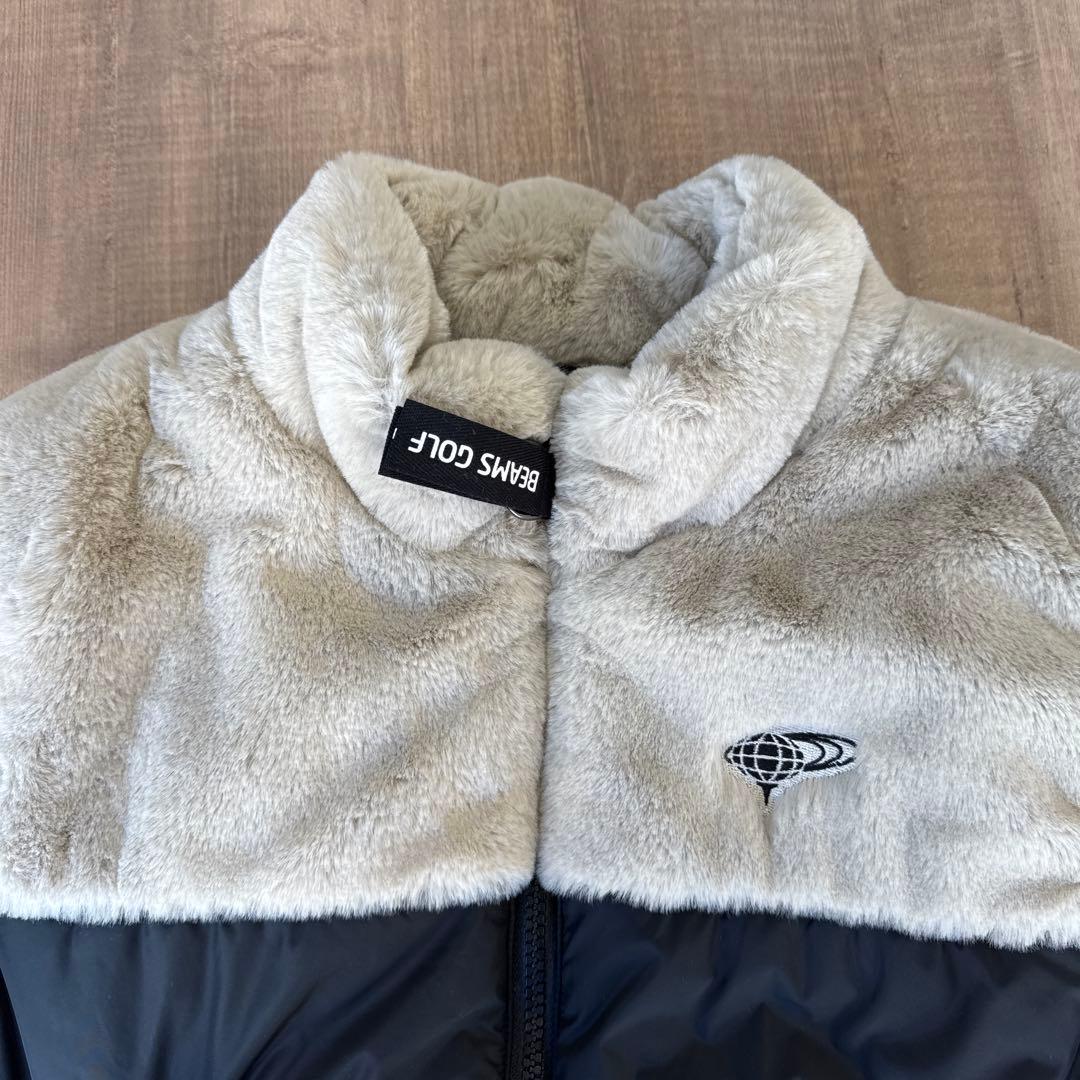 BEAMS GOLF フード付き ブラックベスト
