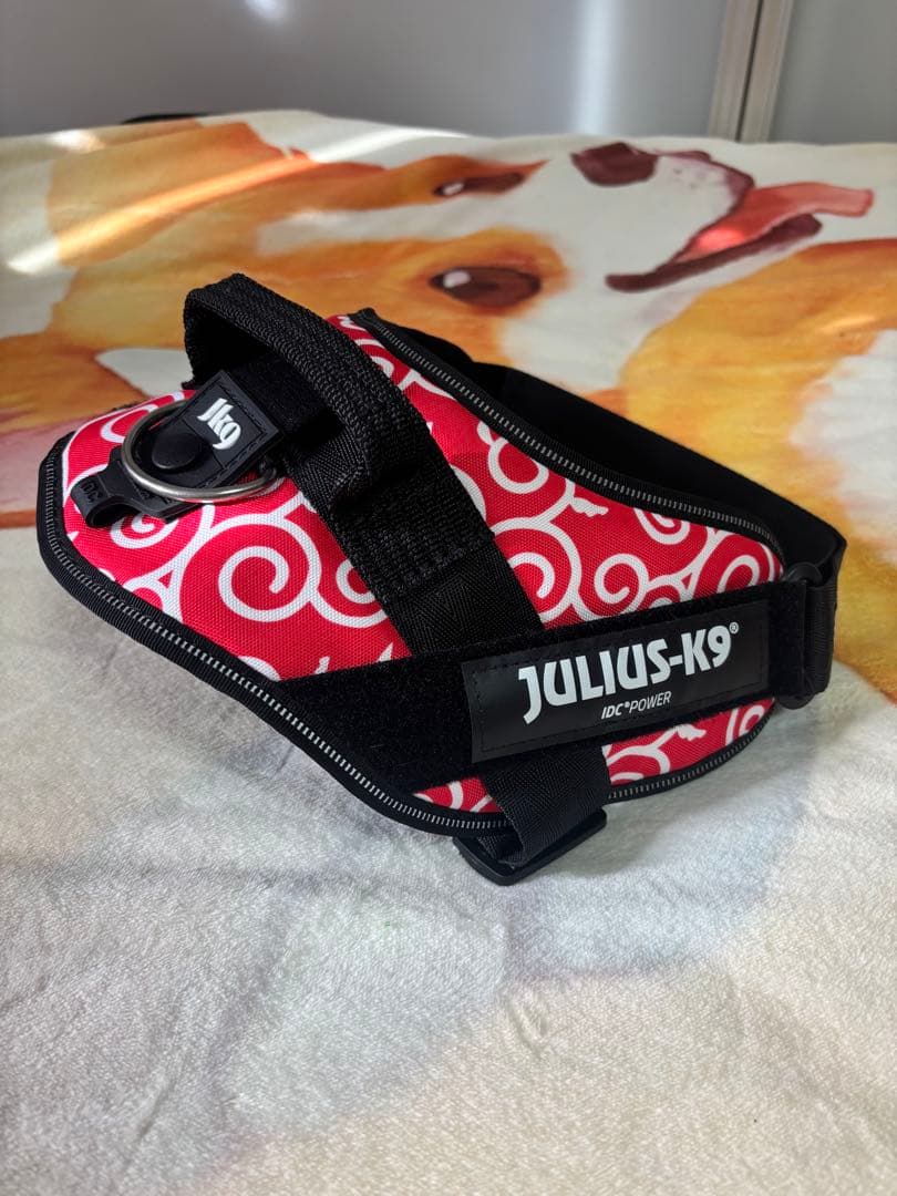 JULIUS-K9 ハーネス 緑 赤 2個セット サイズ0 中古