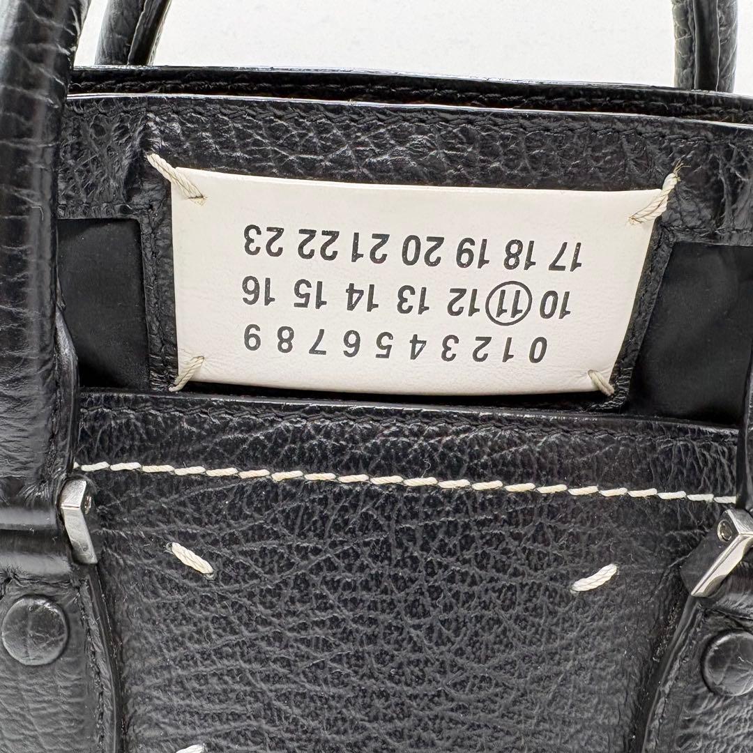 メゾンマルジェラ 5AC 2way ショルダーバッグ ハンドバック ブラック 黒