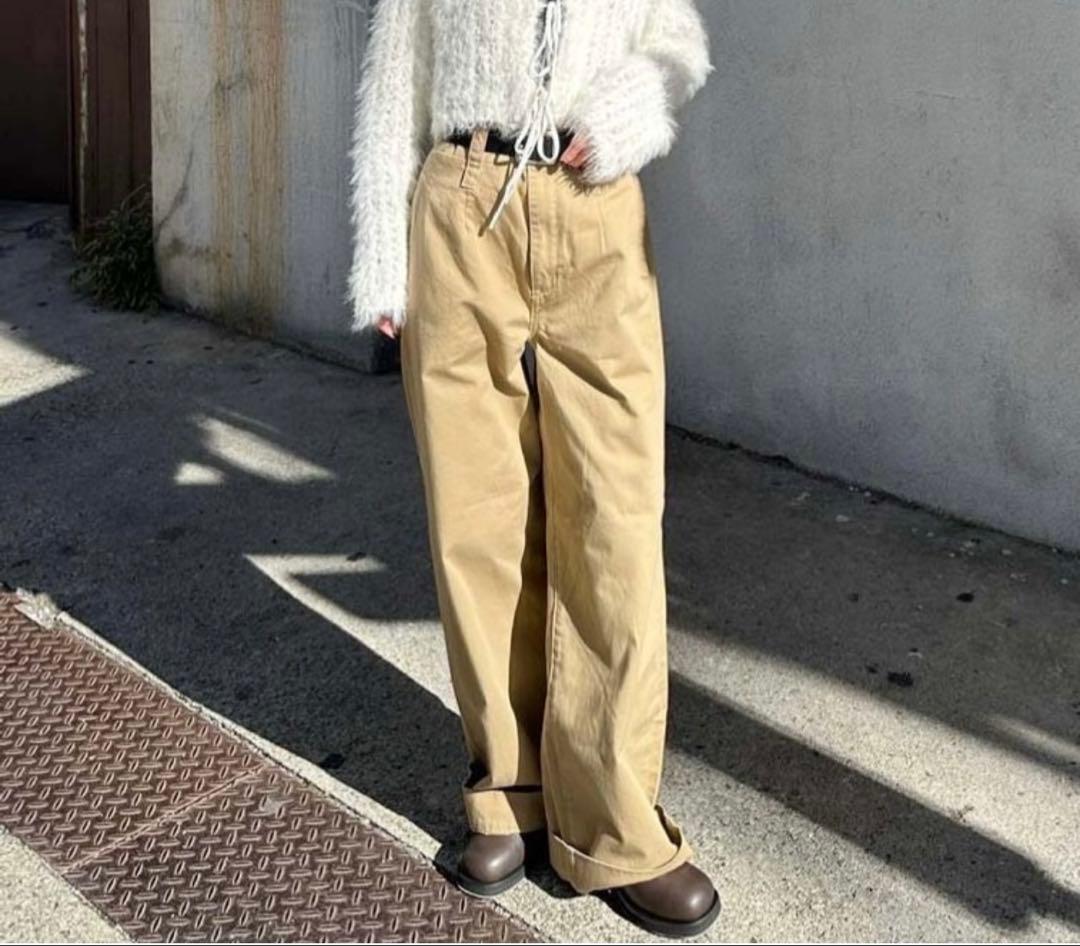 searoomlynn ハイウエストLOOSEデニムトラウザー　24