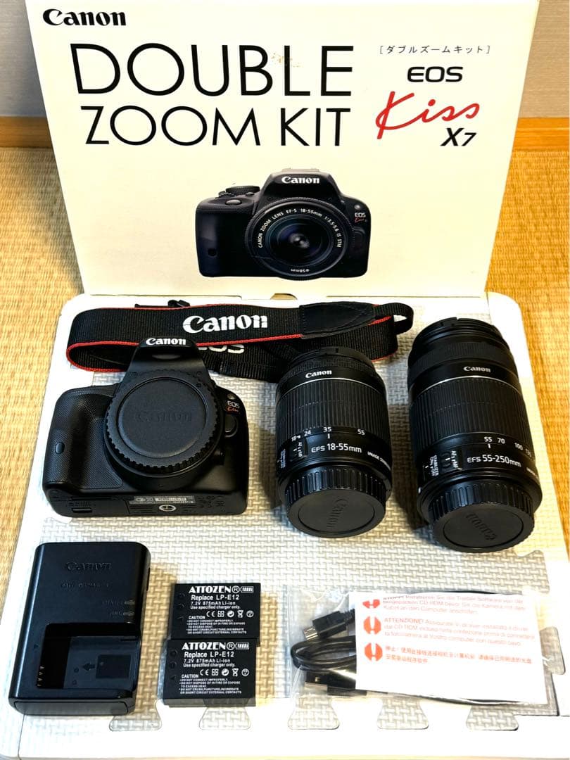 Canon EOS Kiss X7 ダブルズームレンズセット