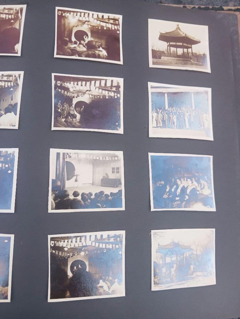 満州の古い写真 67枚 貼り付け アルバム 風景 人物 建築 風俗 戦前