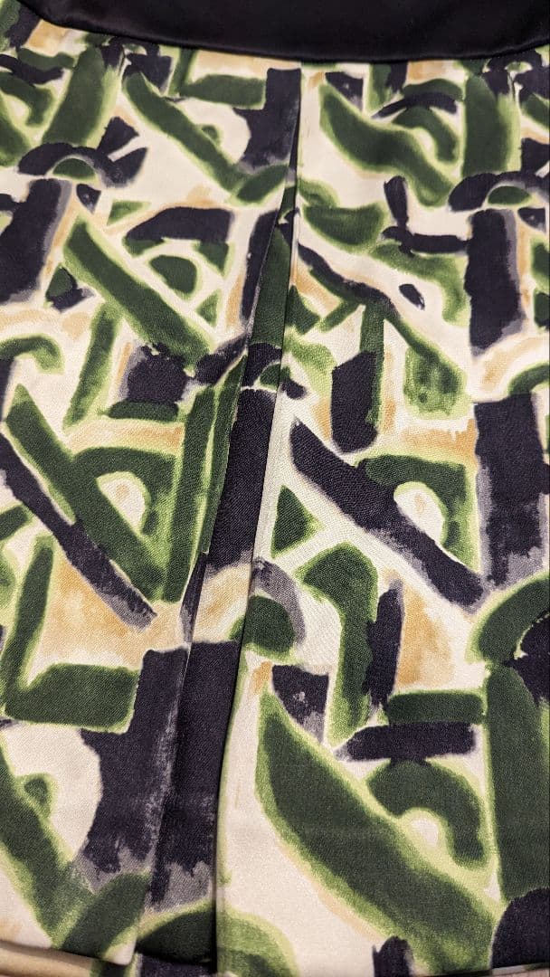 【美品】PRADA プラダ プリントスカート ボックスプリーツ36