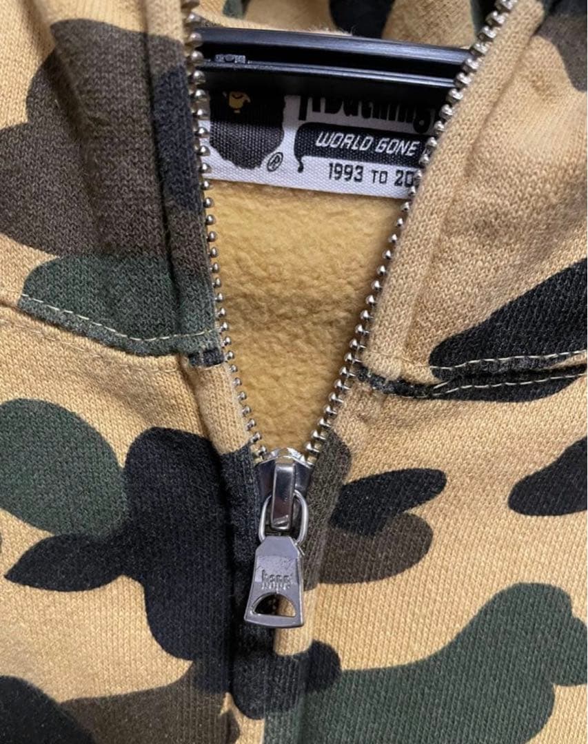 a bathing ape 1st camo zip パーカー