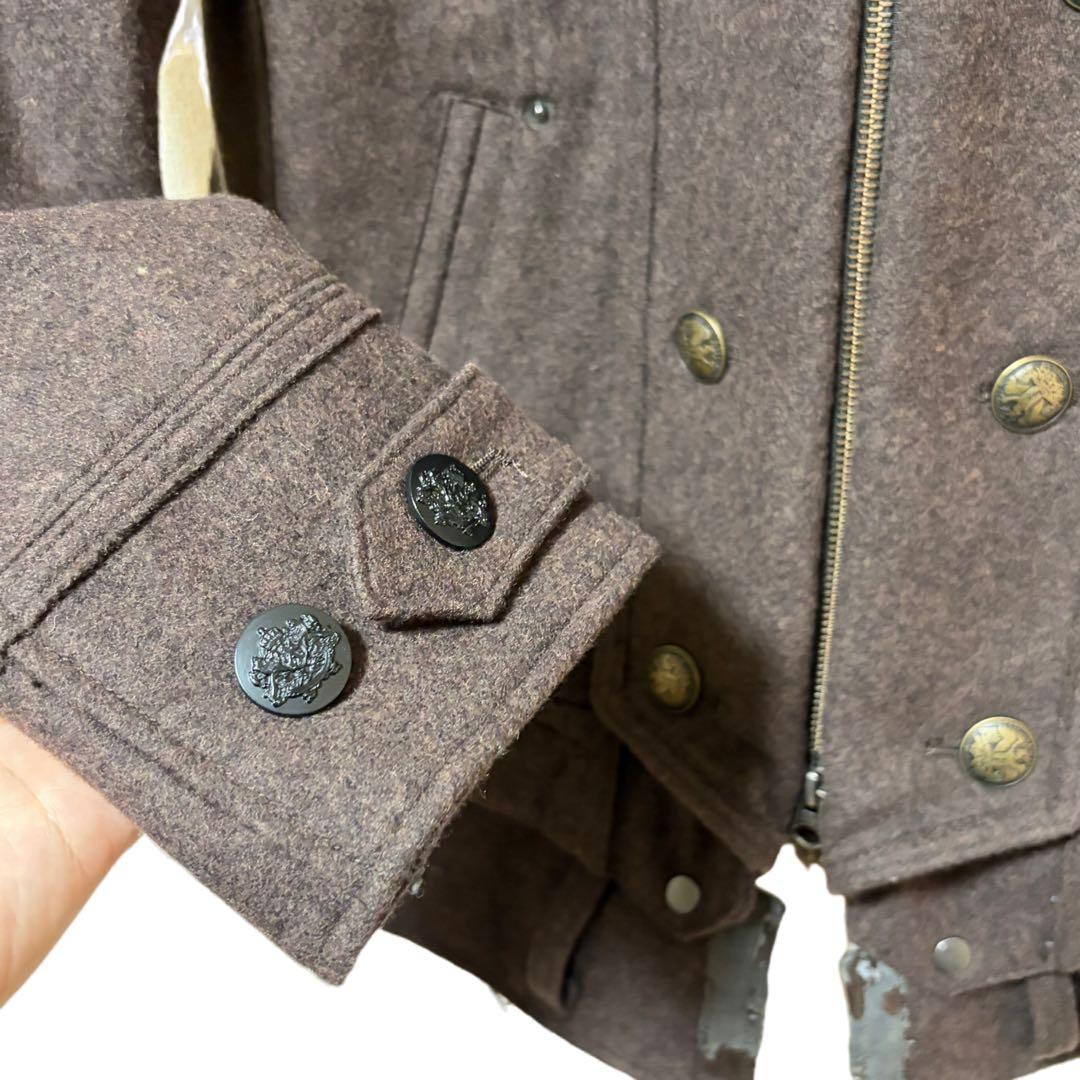 N-618 PPFM ピーピーエフエム　ナポレオンジャケット　M ブラウン