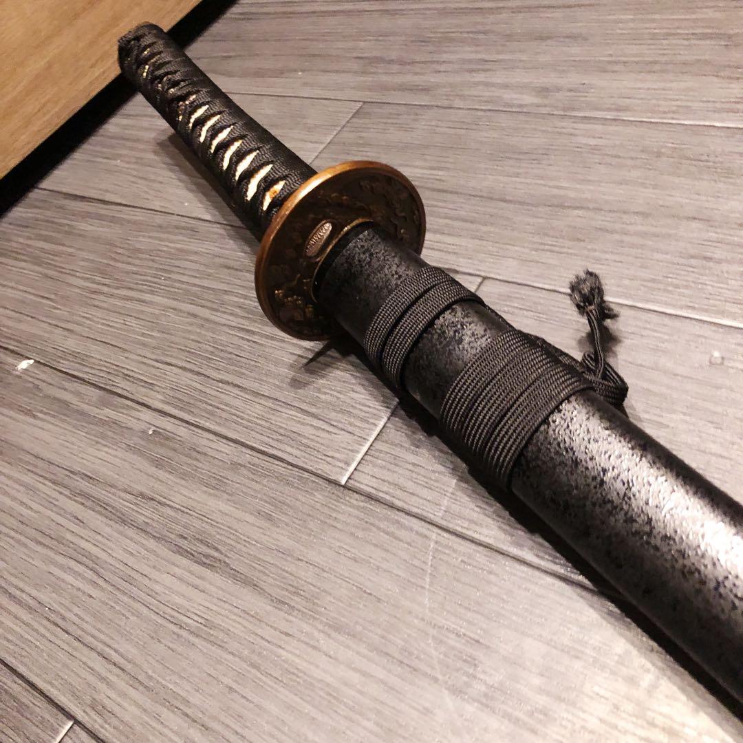 高級模造刀　土佐刀剣　太刀　本研波刃　合金　居合刀