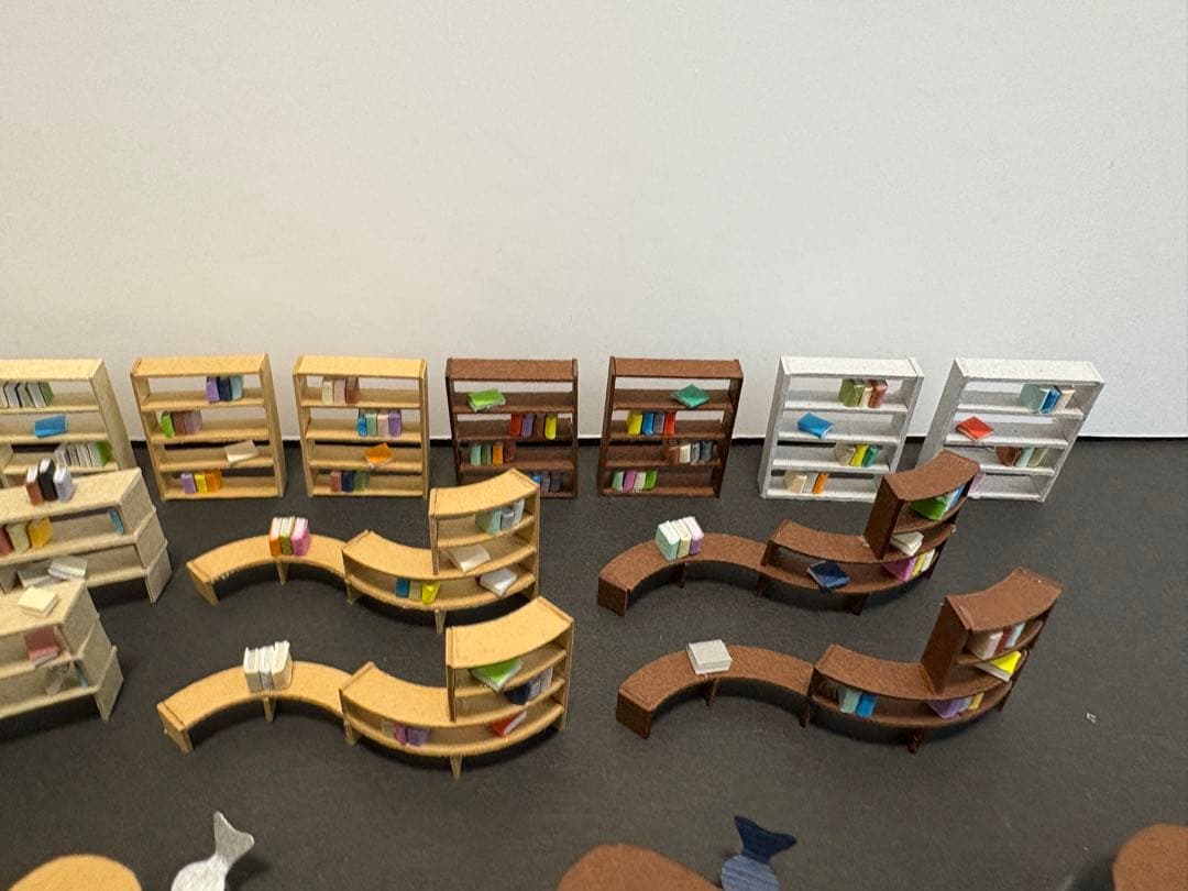 建築模型添景 1/100 スタディスペースセット