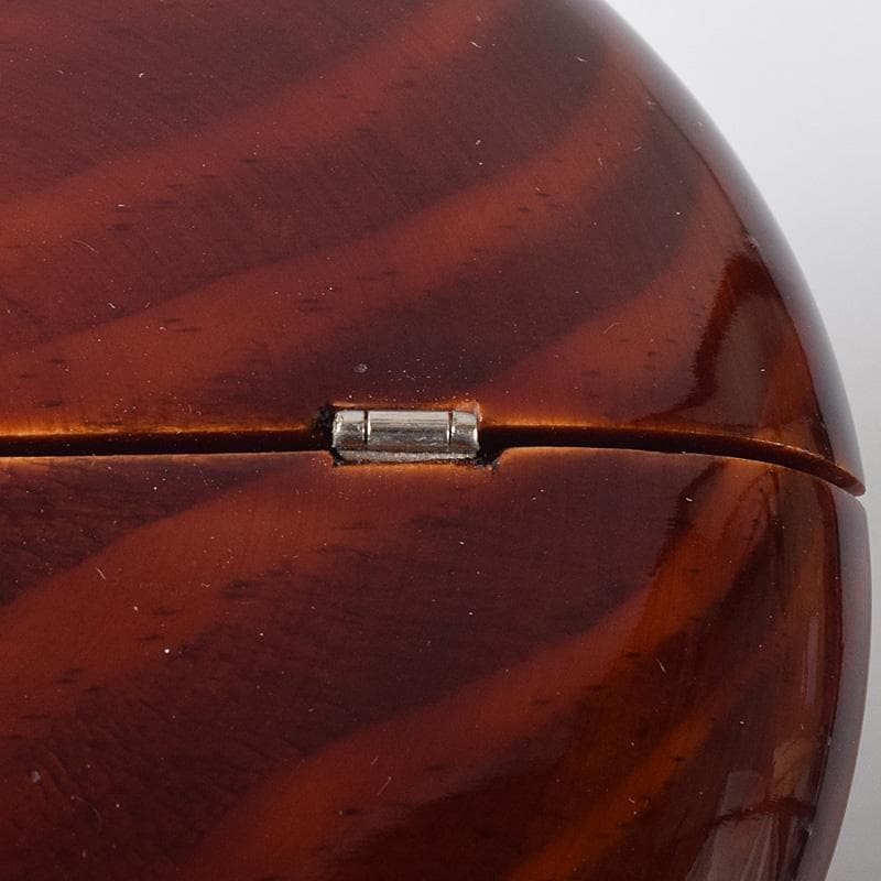 茶道具　栄春造　溜塗　老松蒔絵　茶器　龍村美術織物謹製仕覆付　共箱　V　7529