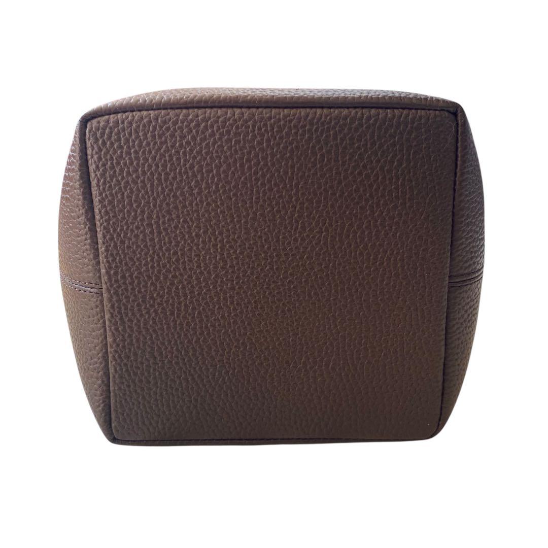 CH!III チーバッグ【美品】シュリンクレザー バスケット ブラウン