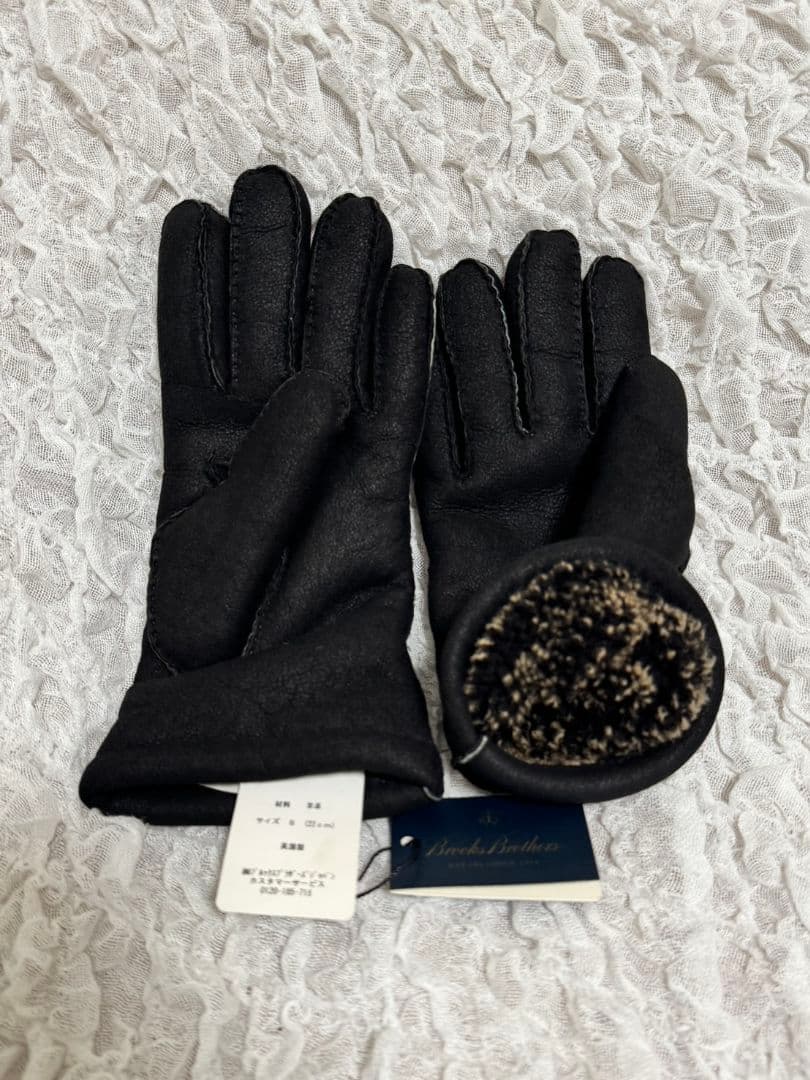 Brooks Brothers 羊革手袋 Sサイズ 黒 シープスキン ウール/カシミヤライニング グローブ | Brooks Brothers