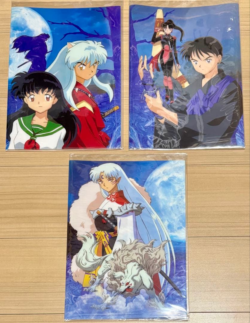 犬夜叉 見開きA4クリアファイル 全3種 コンプセット - メルカリ