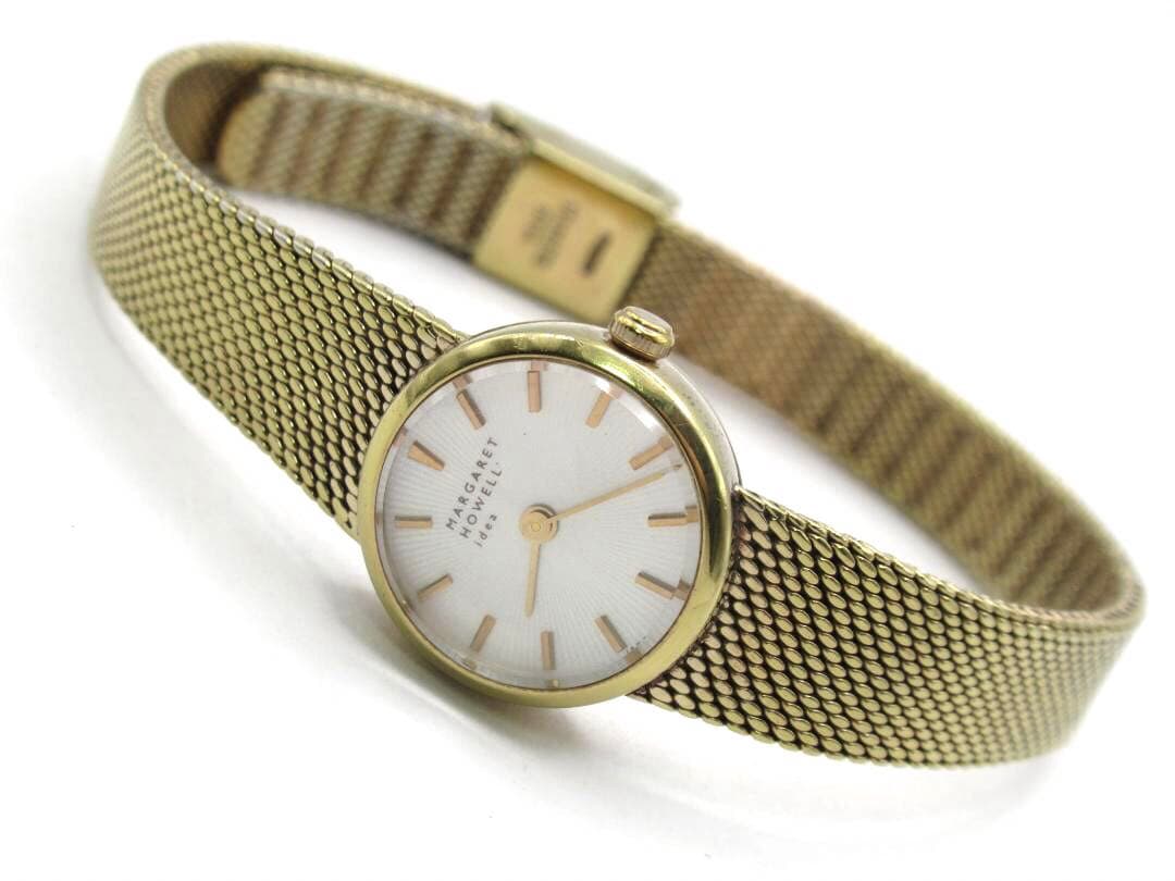 MARGARET HOWELL ゴールド メッシュベルト 時計