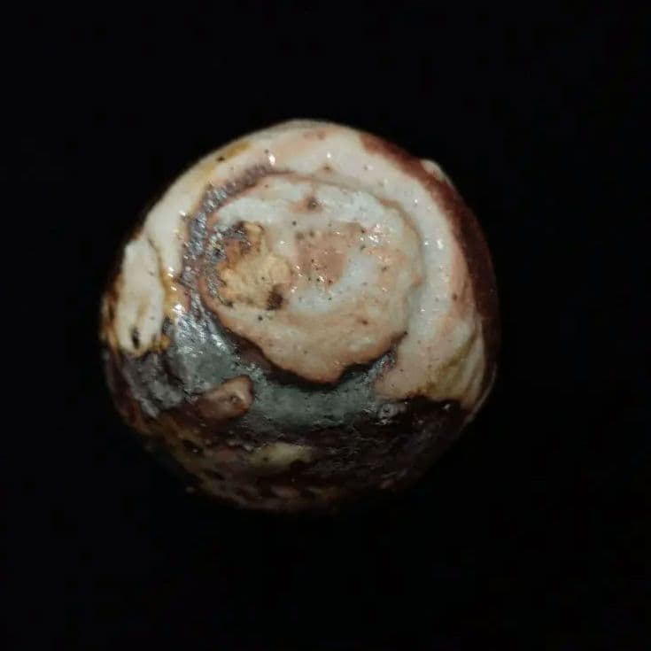 新作 樋口雅之 窯変鼠志野酒呑