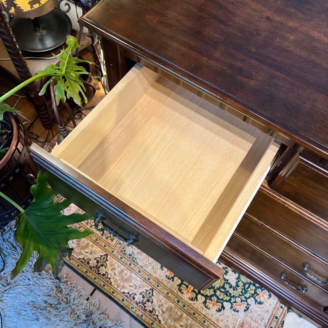 オールドアンティーク ブリティッシュ クラシカル 5DR ホールキャビネット