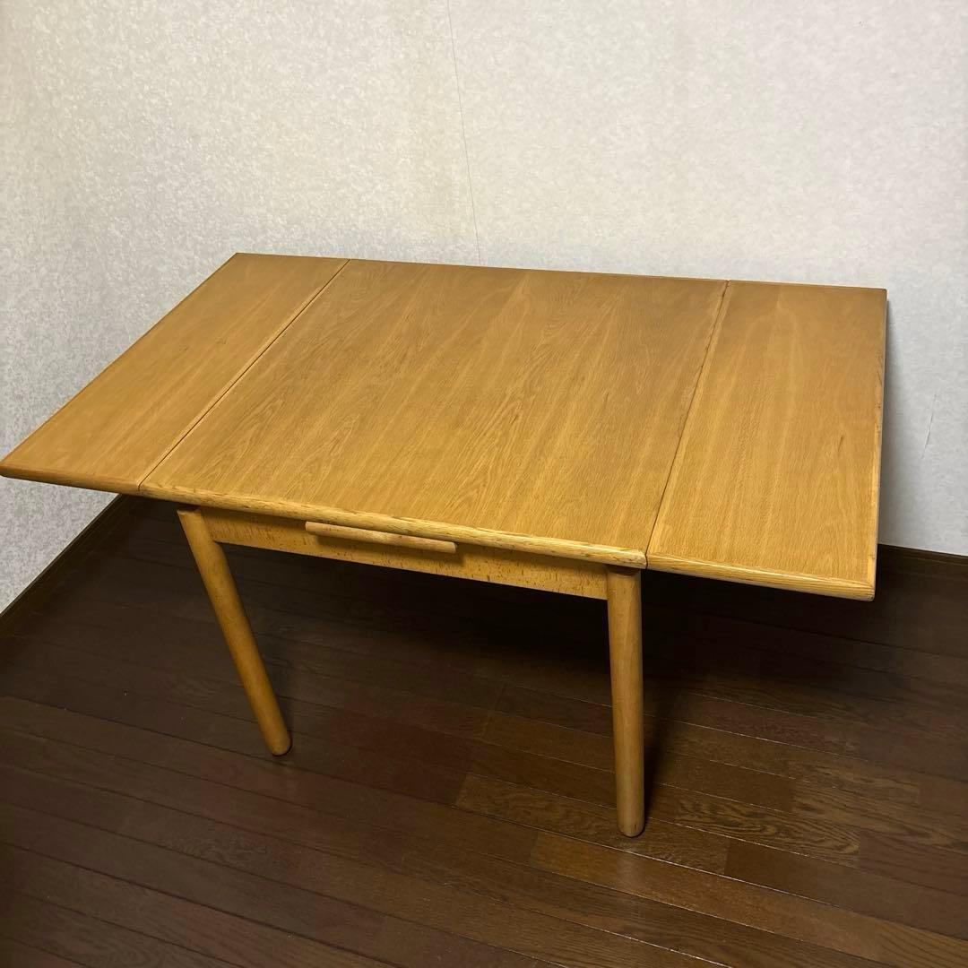 【良品】オールドカリモク ヴィンテージ 伸長式 ダイニングテーブル 希少