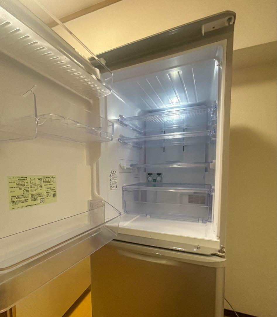 【美品】SHARP 3ドア冷蔵庫 SJ-W358K-S 350L 2025年製