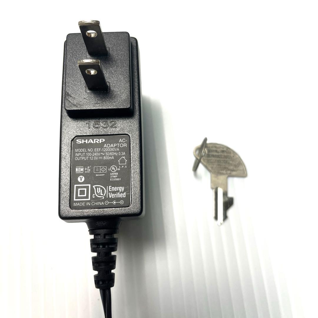 SHARPシャープ レジスター XE-A107 鍵、ACアダプター付き