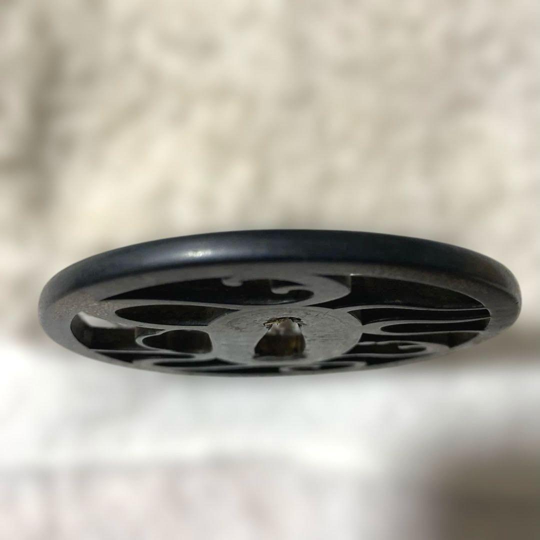 B-20 鍔　武具　刀装具　銅製　鍔袋•木箱付き　アンティーク　美術品　工芸品