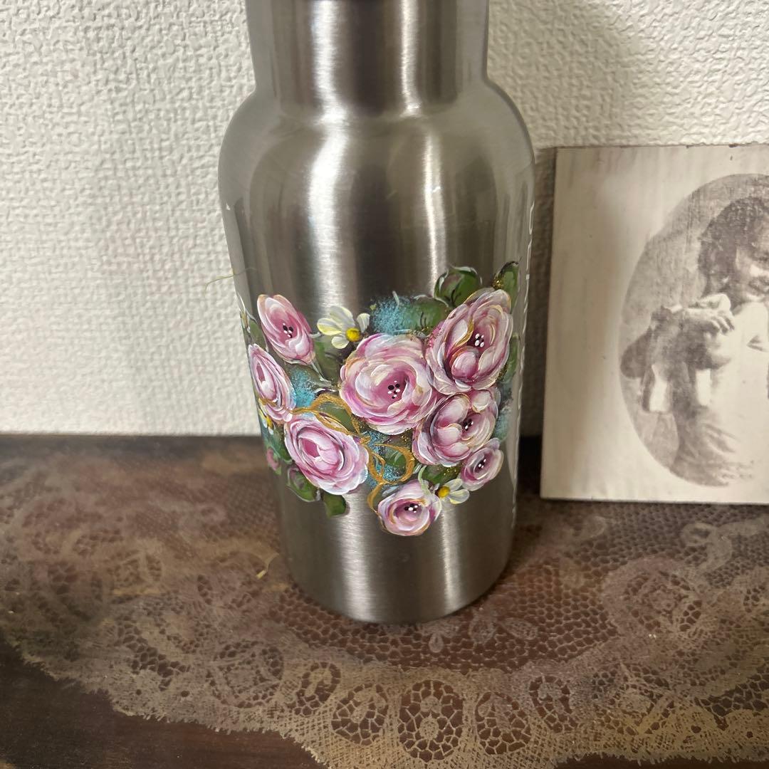 ステンレスボトル。ばら園です。