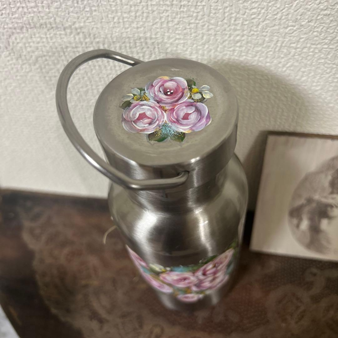 ステンレスボトル。ばら園です。