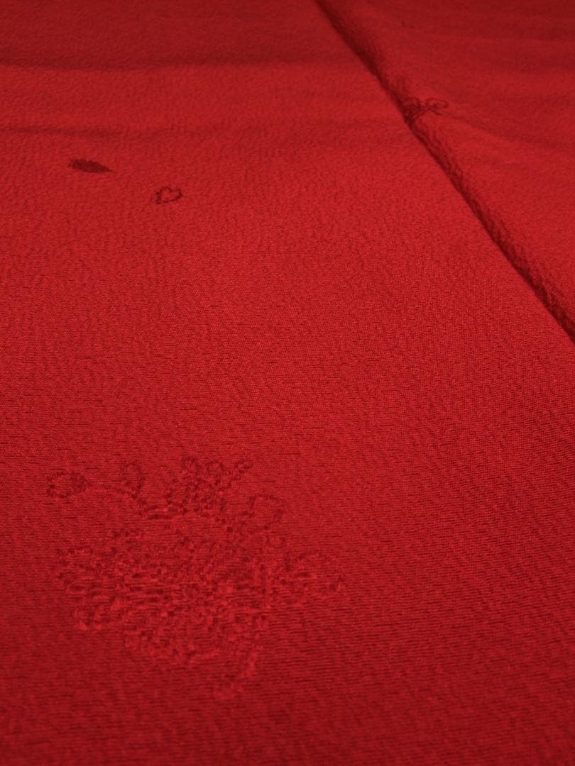 山本寛斎/赤無地桜地紋/比翼仕立て 振袖フルセット m55 成人式 - メルカリ