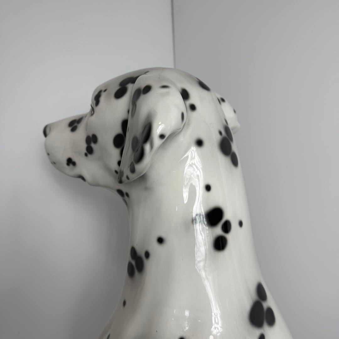 ダルメシアン 特大87cm イタリア製 Demain 陶器製 オブジェ 置物