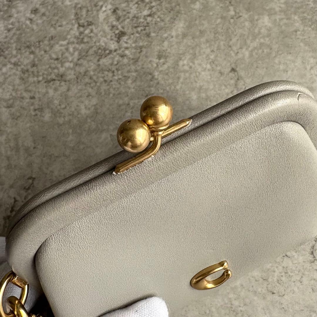 【サイ様】COACH がま口 ケース 財布 ポーチ Cロゴ 現行モデル