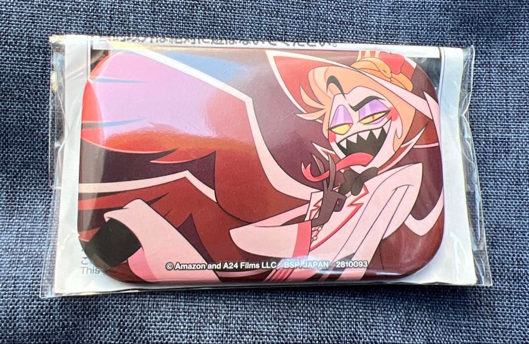 ハズビンホテル スクエア缶バッジ ルシファー