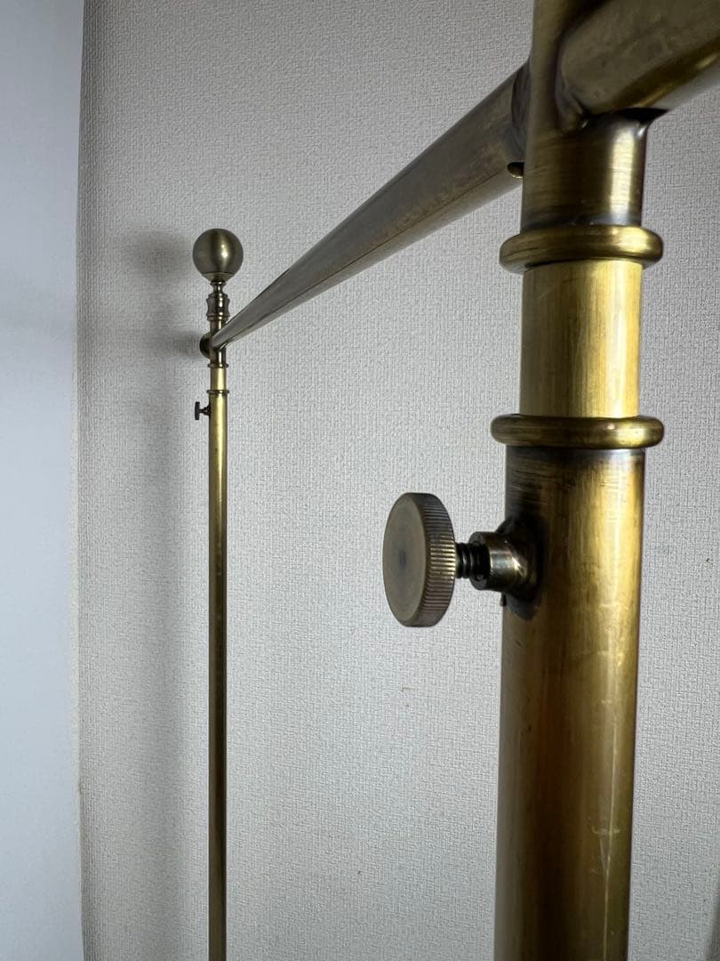 ② アンティーク ゴールド ハンガーラック ビンテージ アイアン 幅90cm