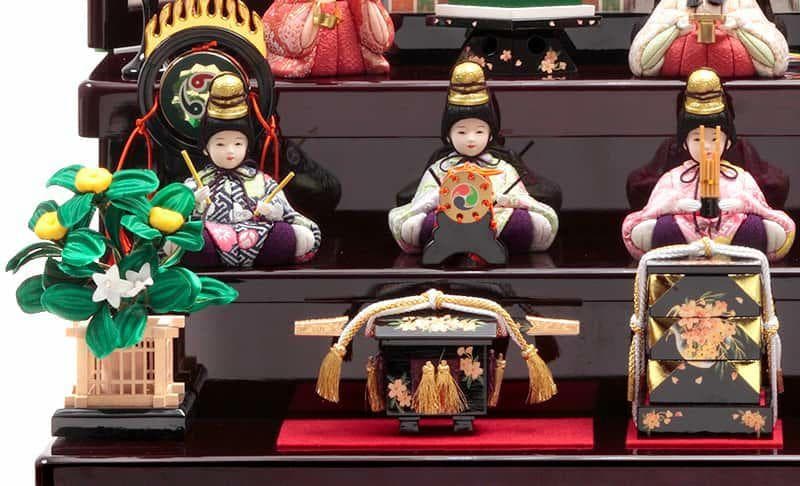 雛人形 久月 木目込人形 収納三段 十人飾り 杉田明十志 木村綾 ほのか