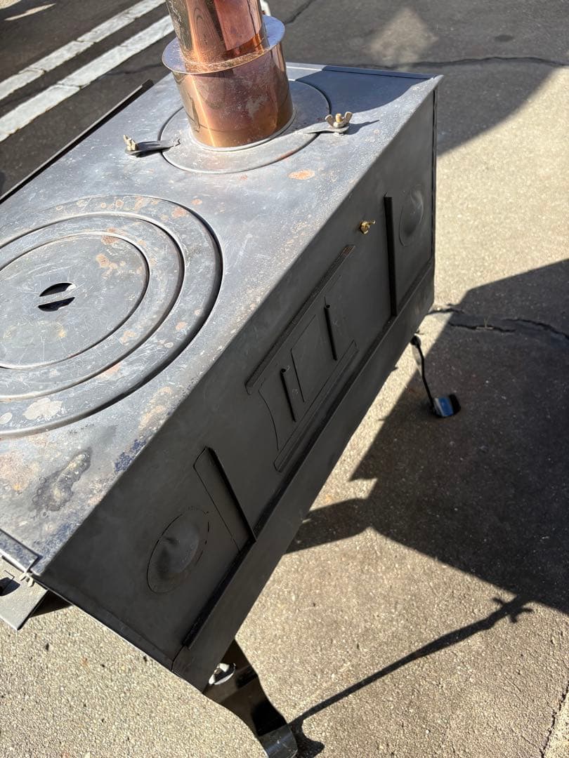 ※専用品　ロマンチカル薪ストーブ　脚長さん付き　収納ケース付き　新保製作所