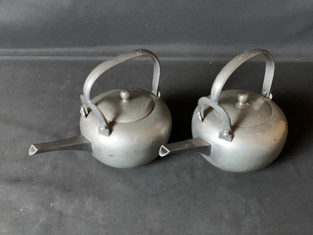 すずや卯兵衛 古錫 銚子 一対 酒器 737