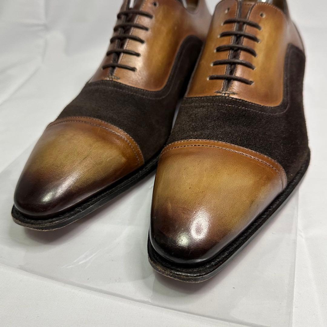 メッカリエロ☆レザーシューズ☆メンズ☆パティーヌレザー☆ブラウン☆188