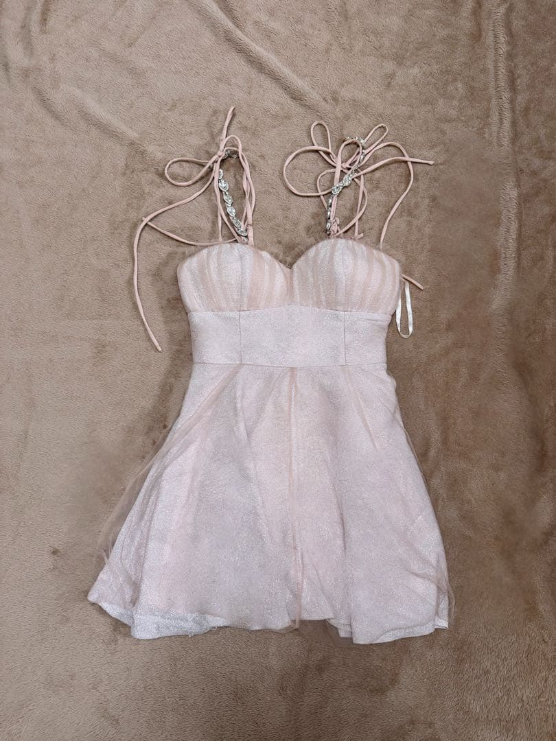 ピンク スリップドレス セクシー