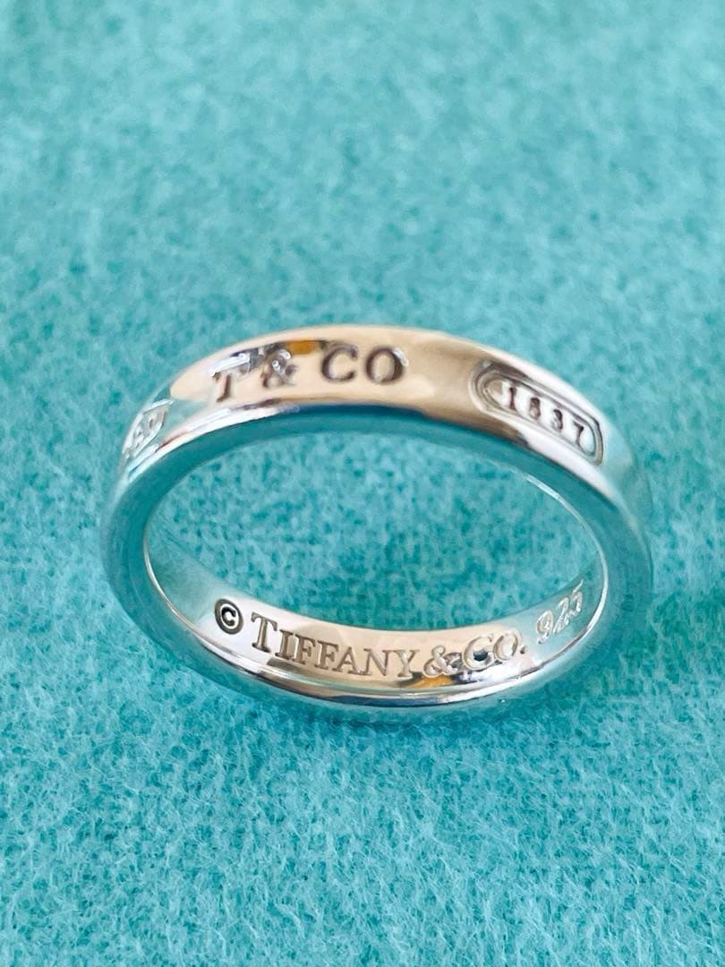 美品☆ティファニー1837ナローリング　シルバー925 12号-13号