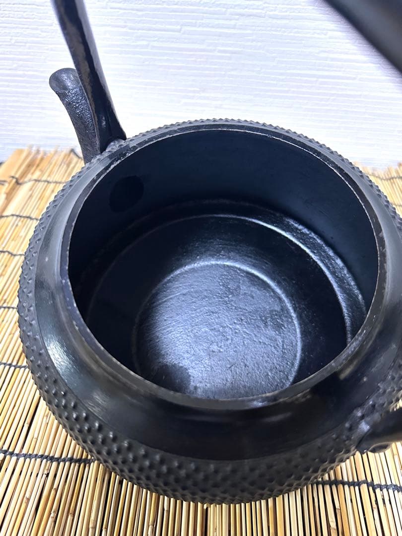 未使用品　成龍堂鋳造所 伝統工芸士 及川　齋（齋峰)造　万代屋アラレ　3升