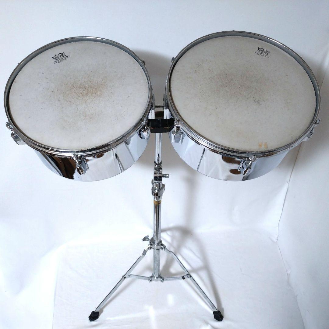 Pearl パール ティンバレス 13インチ 14インチ スタンド付き 打楽器