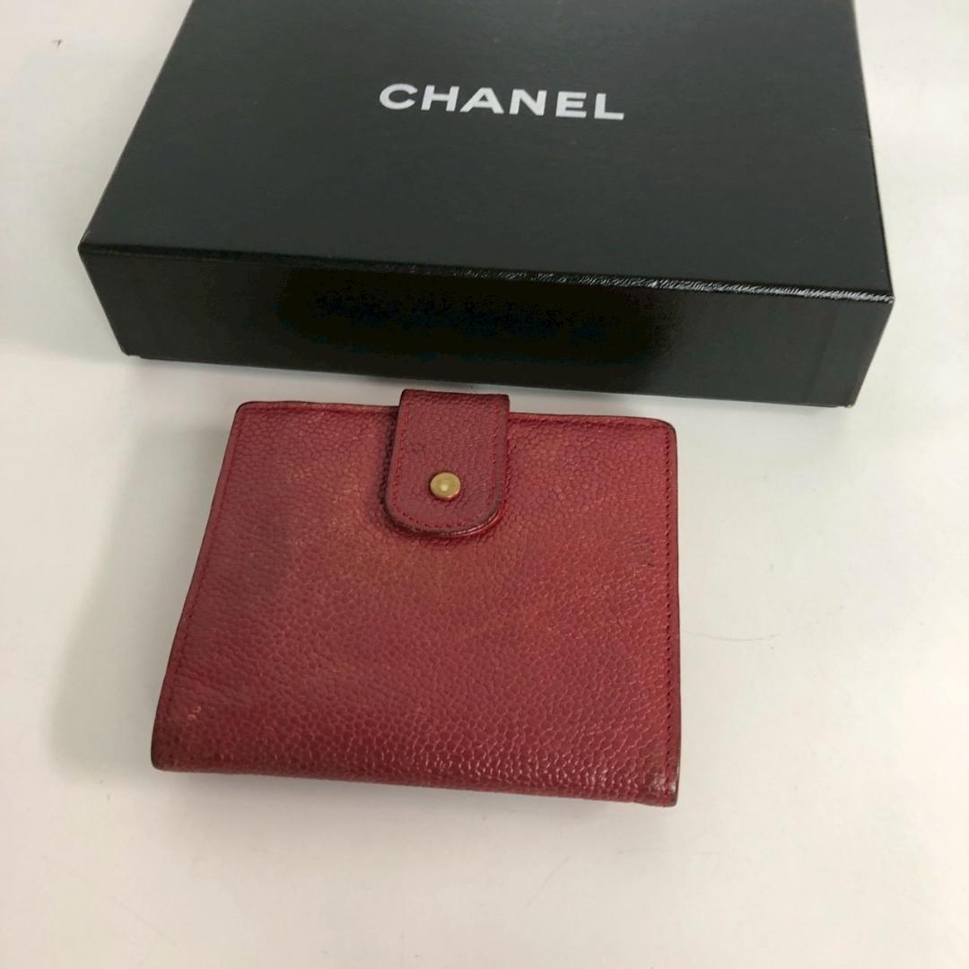 CHANEL シャネル ココマーク 財布 レッド レディース ブランド