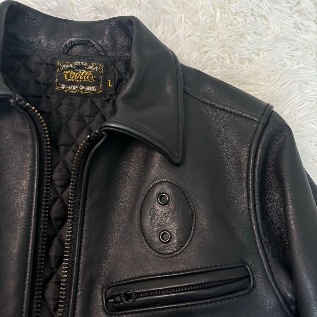 極美品✨クーティ レザー ライダース 本革 シングル ジップ 降谷 KJ