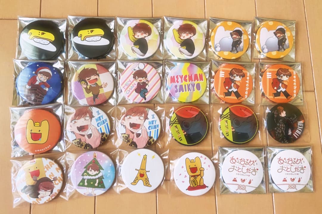 めいちゃん缶バッジ