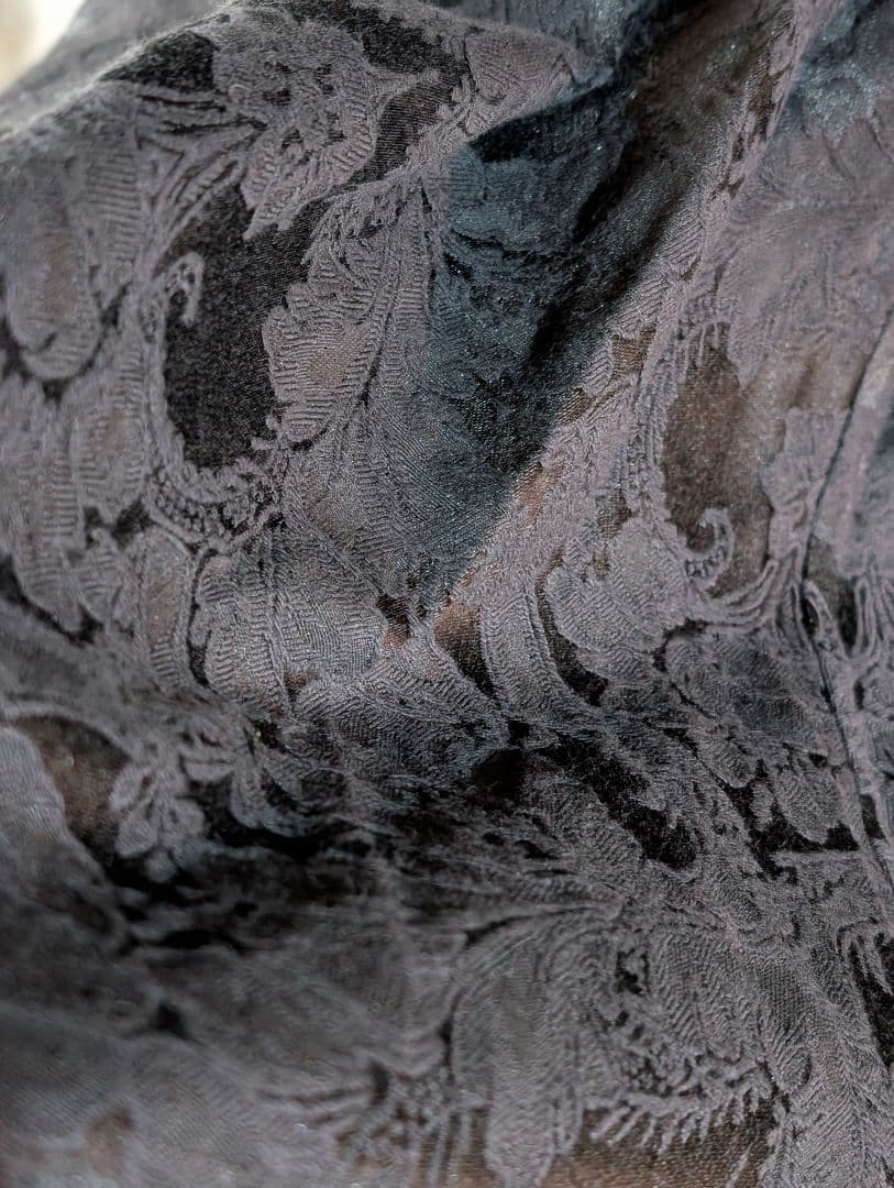 ぴよ Sheglit Earl Grey ジャガード スカート ブラック