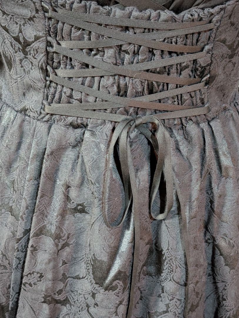 ぴよ Sheglit Earl Grey ジャガード スカート ブラック