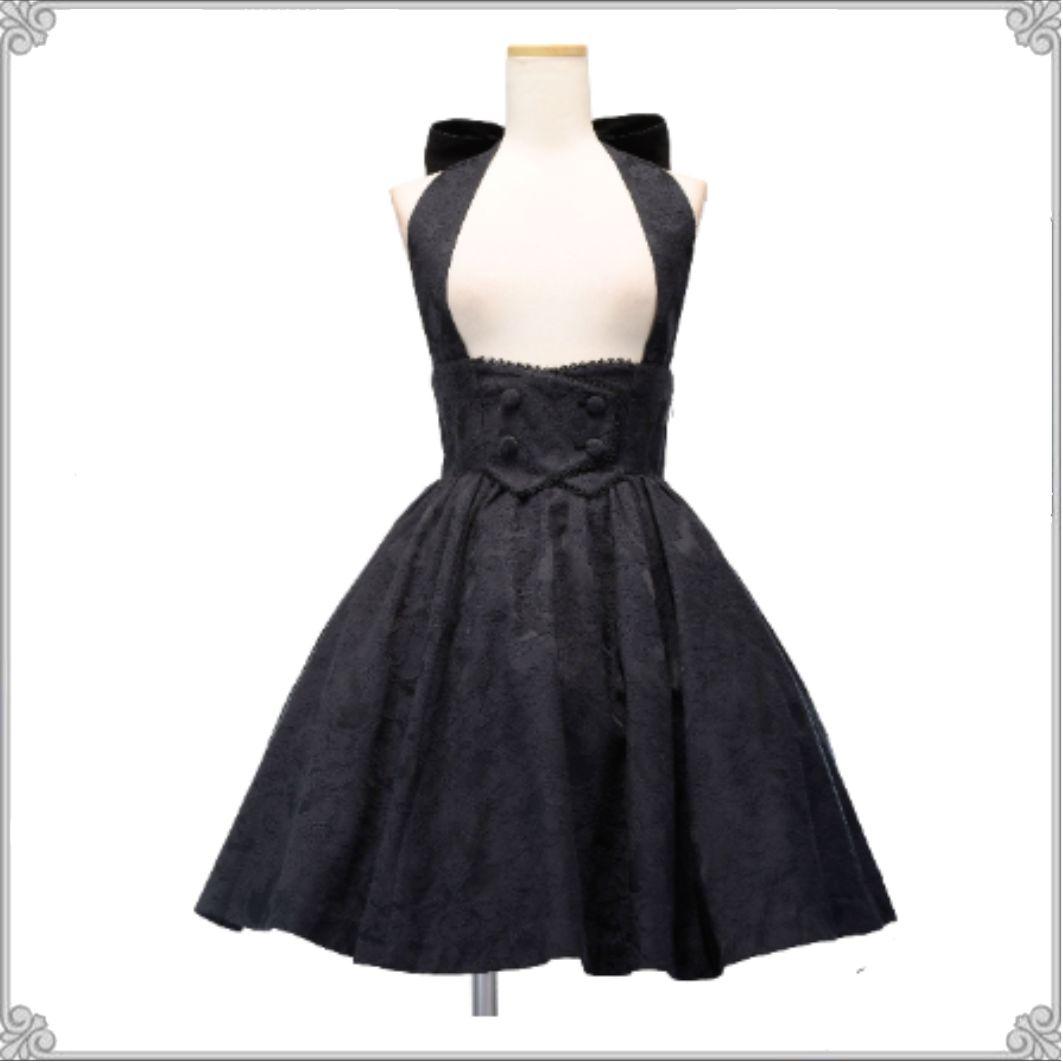 ぴよ Sheglit Earl Grey ジャガード スカート ブラック