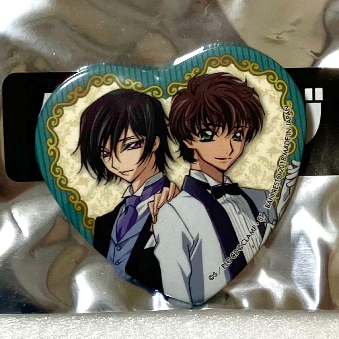 コードギアス ルルーシュ カフェ ハート缶バッジ