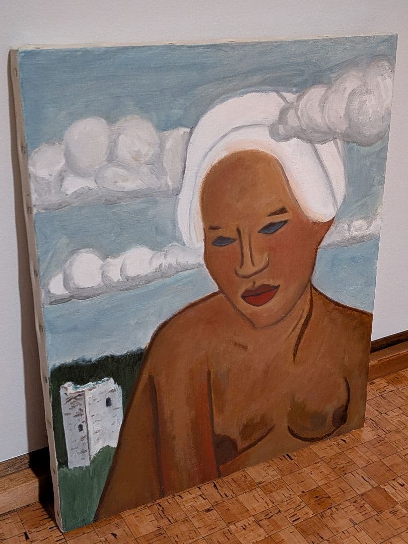 大きな女性　油彩画　F8号