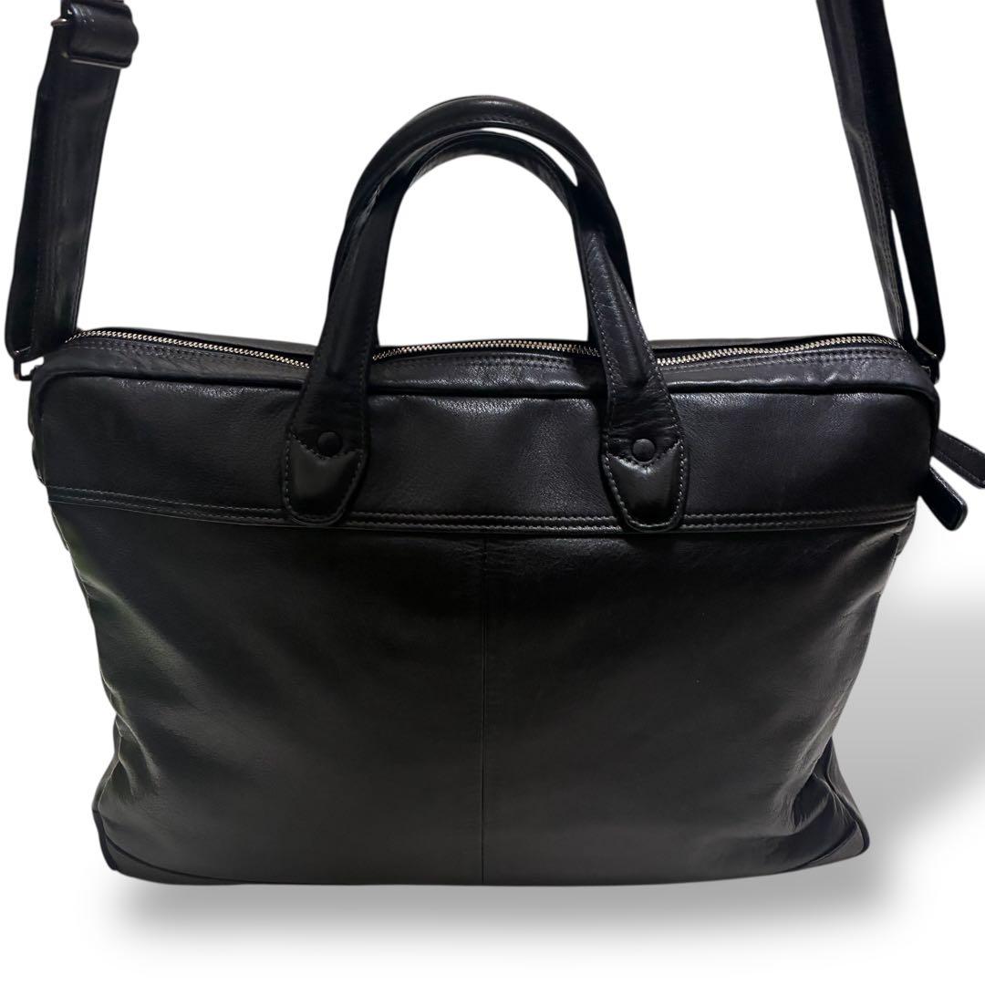 極美品　ポーター　タウゼン　2way ビジネスバッグ　ブラック　オールレザー　黒