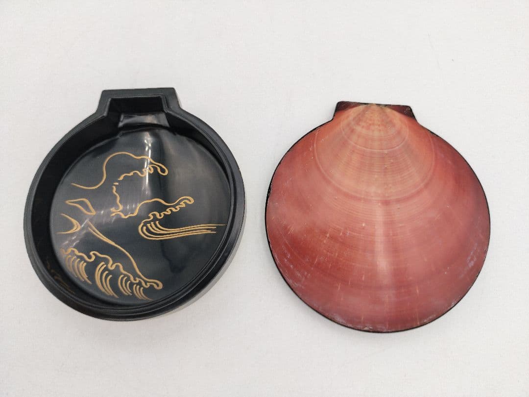 【セール】b806【新品・未使用】香合 月日貝 鈴木光入 玄々好 木箱 茶道具