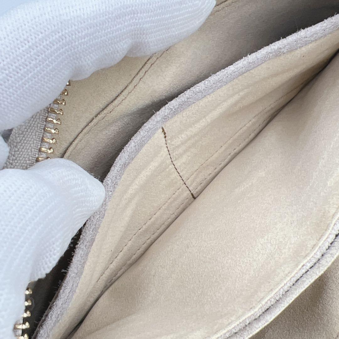 美品✨ATAO オフィスブーブー ショルダー ウォレット グレージュ